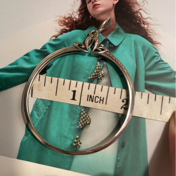 REALM | Portrait Hoop Earring 48mm - Sterling Silver | Statement Earrings - Picture 9 of 13